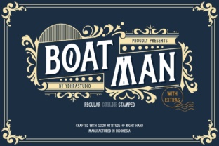 Boatman: The Vintage Display Font for High-Impact Campaign Visuals
