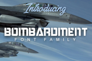 Bombardment Display Font for High-Impact Marketing Visuals
