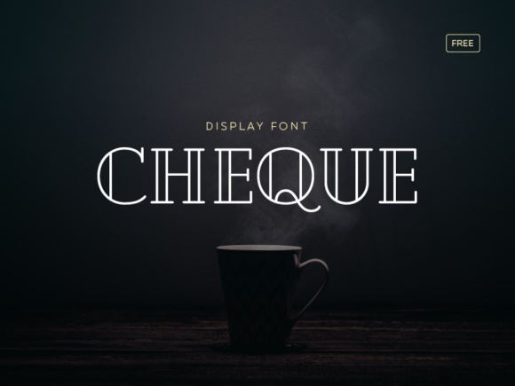 Cheque: The Unique Display Font for Handmade Shop Branding