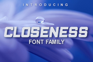 Closeness Display Font for High-Impact Campaign Visuals