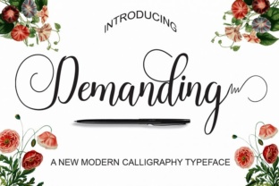 Demanding: The Premium Script Font for Editorial Design