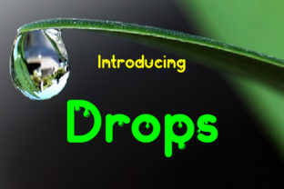 Drops: A Playful Display Font for Digital Branding
