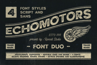 Echomotors Family Free Download: Bold Display Font Review