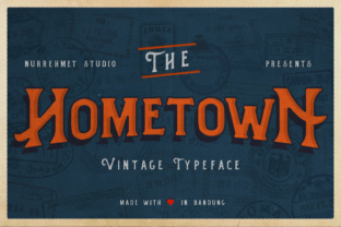 Hometown Typeface: Vintage Font for Nostalgic Branding