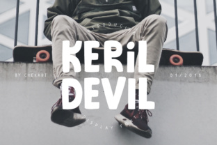Keril Devil: A Unique Display Typeface for Modern Editorial Design