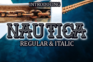 Nautica Display Font for Retro Web Design