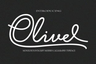 Olive: A Fluid Monoline Script Font for Modern Web Design