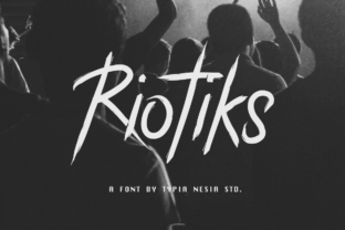 Riotiks: The Bold Rock Punk Brushed Font for High-Impact Campaigns