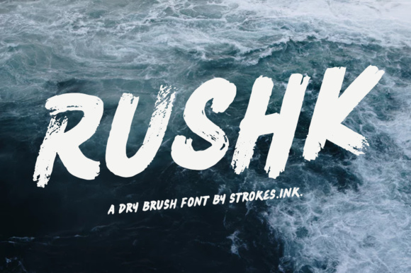 Rushk: The Unique Display Font for Handmade Brands