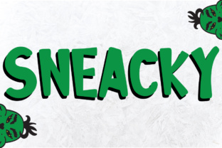 Sneacky: A Grinch-Inspired Display Font for Festive Branding