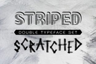 Striped and Scratched: A Playful Display Typeface for Creative Branding