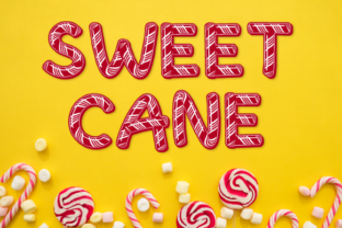 Sweet Cane Font: A 3D Display Typeface for Holiday Digital Design
