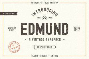 The Edmund: A Vintage Display Typeface for Handmade Brands