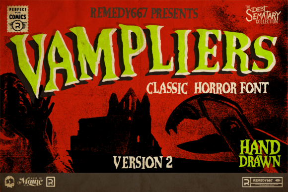 Vampliers: The Ultimate Display Font for Horror Campaigns