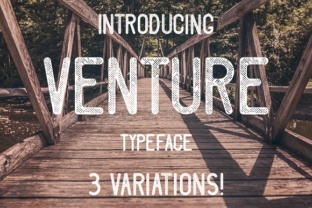 Venture Font: Playful All Caps Sans Serif for Handmade Creations